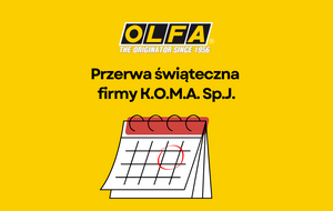Przerwa świąteczna w firmie K.O.M.A